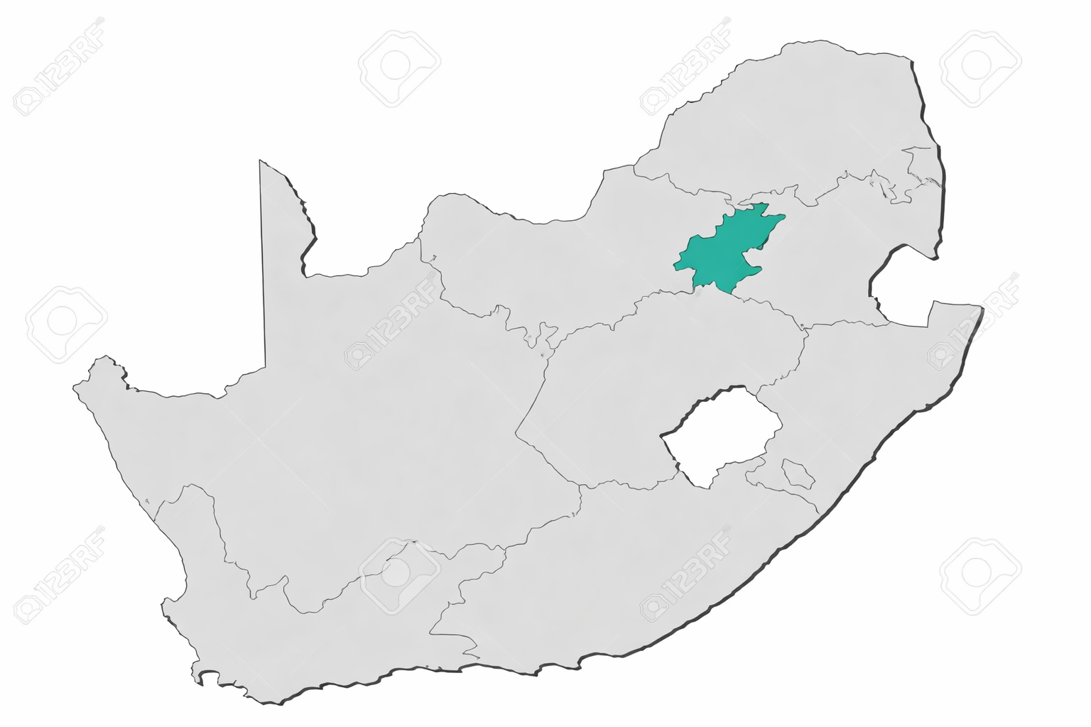Graphic representing Pivot Technology service coverage across Gauteng.