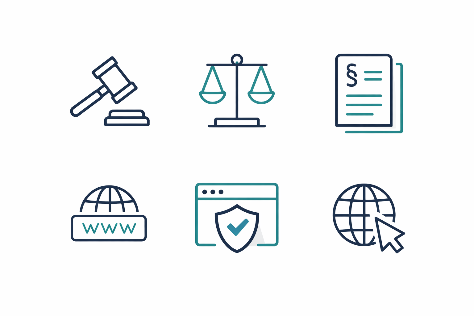 Graphic representing website use terms, legal boundaries, and responsible access.